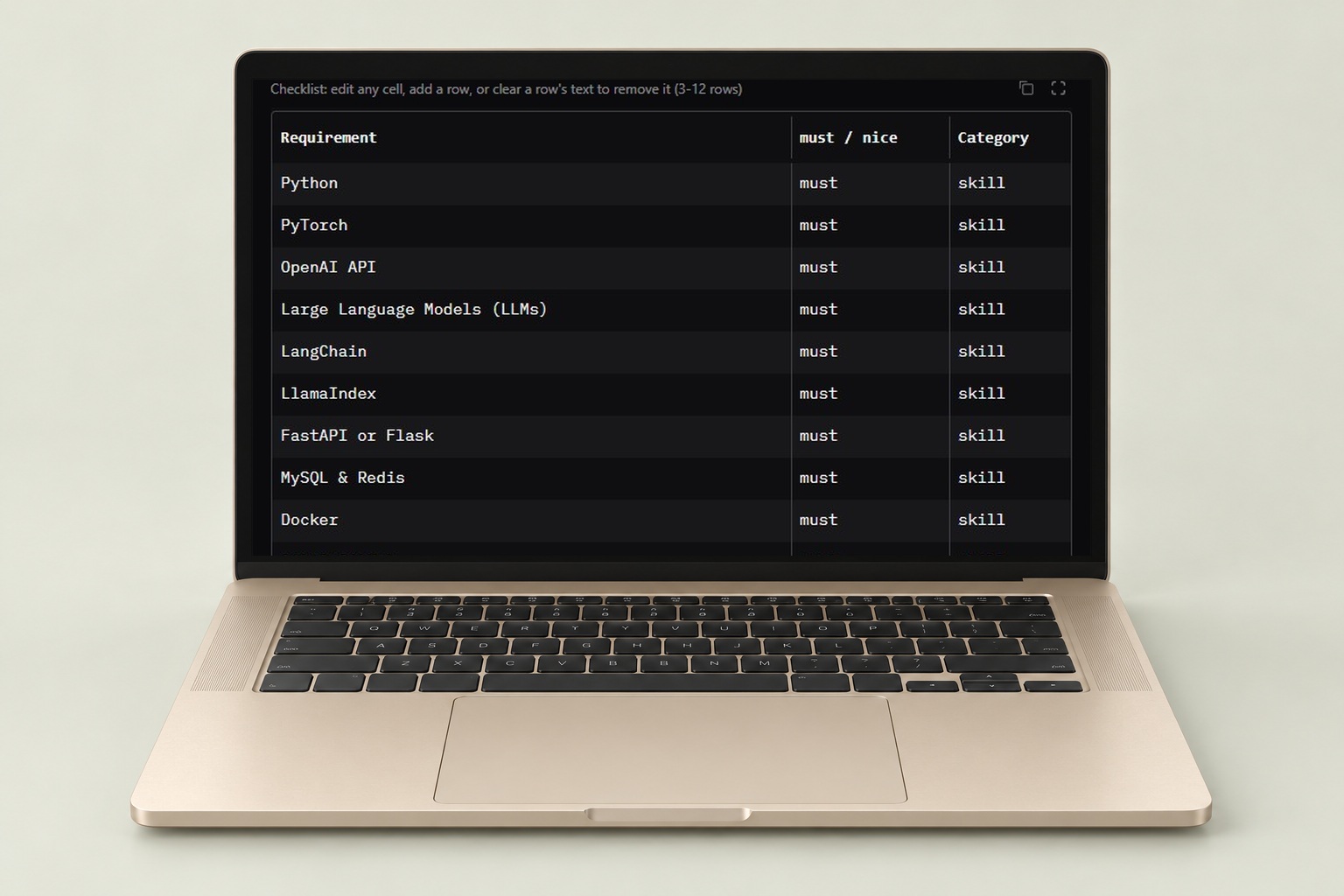 RecruitSheriff: A checklist you can inspect.